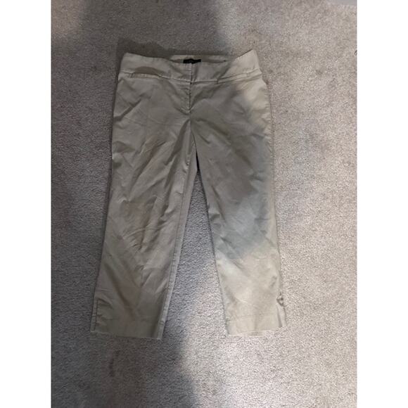 Lane Bryant Women’s Capri Pants Size 16 Khaki Stretch - Picture 2 of 3